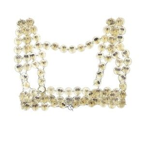 NWOT Dauphinette Pansy Chainmaille Harness  - Yellow Purple Floral Chainmail Top